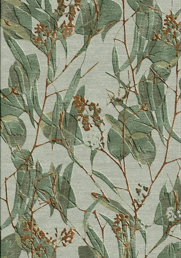 Leafy Eucalyptus Duckegg 6x9 8