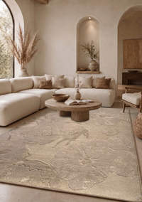 Firefly Gemini Flash can you place this rug into the image and make sure it is to scale 620037